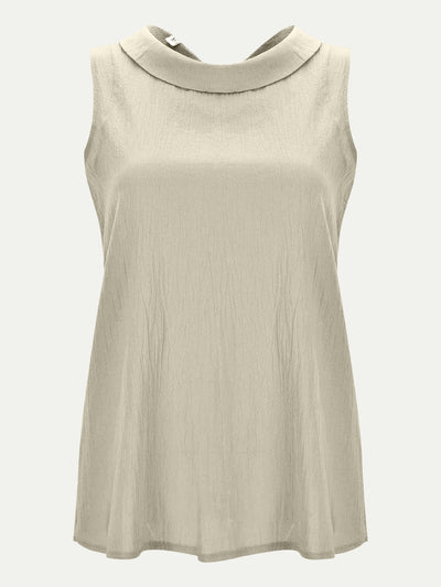 Full Size Round Neck Sleeveless Top