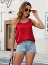 Scoop Neck Sleeveless Top