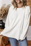 Round Neck Long Sleeve Sweatshirt