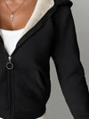 Full Size Zip Up Long Sleeve Hooded Outerwear