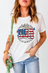 USA Graphic Round Neck Tee