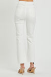 RISEN  Full Size High Rise Button Fly Straight Ankle Jeans