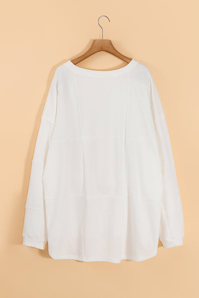 Round Neck Long Sleeve Sweatshirt