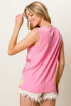 BiBi Color Block & Striped Round Neck Tank